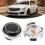 Universal Car Steering Wheel Horn Button Black Silver Durable Metal Plastic 8