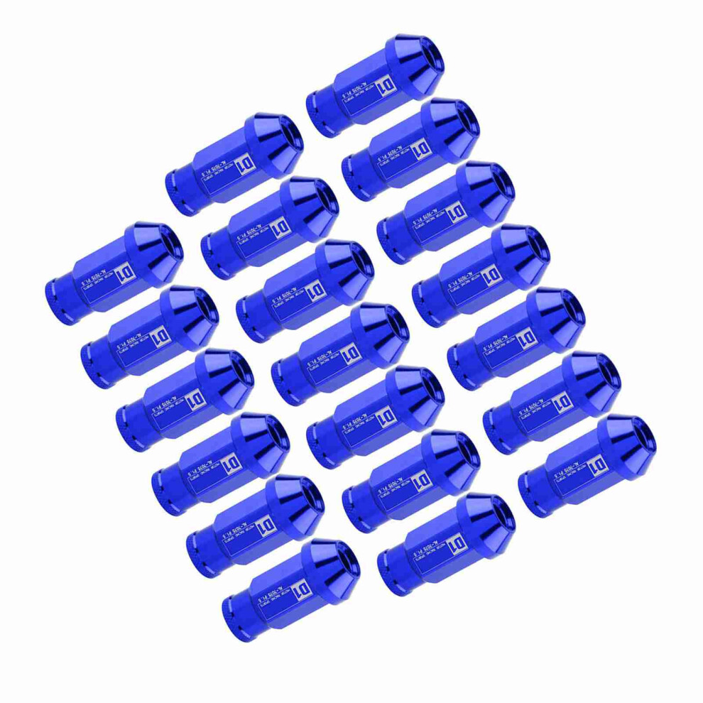 Aluminum Racing Wheel Nut M12x1.5 - 20 Pack, Ultra-Lightweight Blue 4291393260560