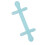 Silicone Baby Teether Stick - Heat-Resistant, Blue 1