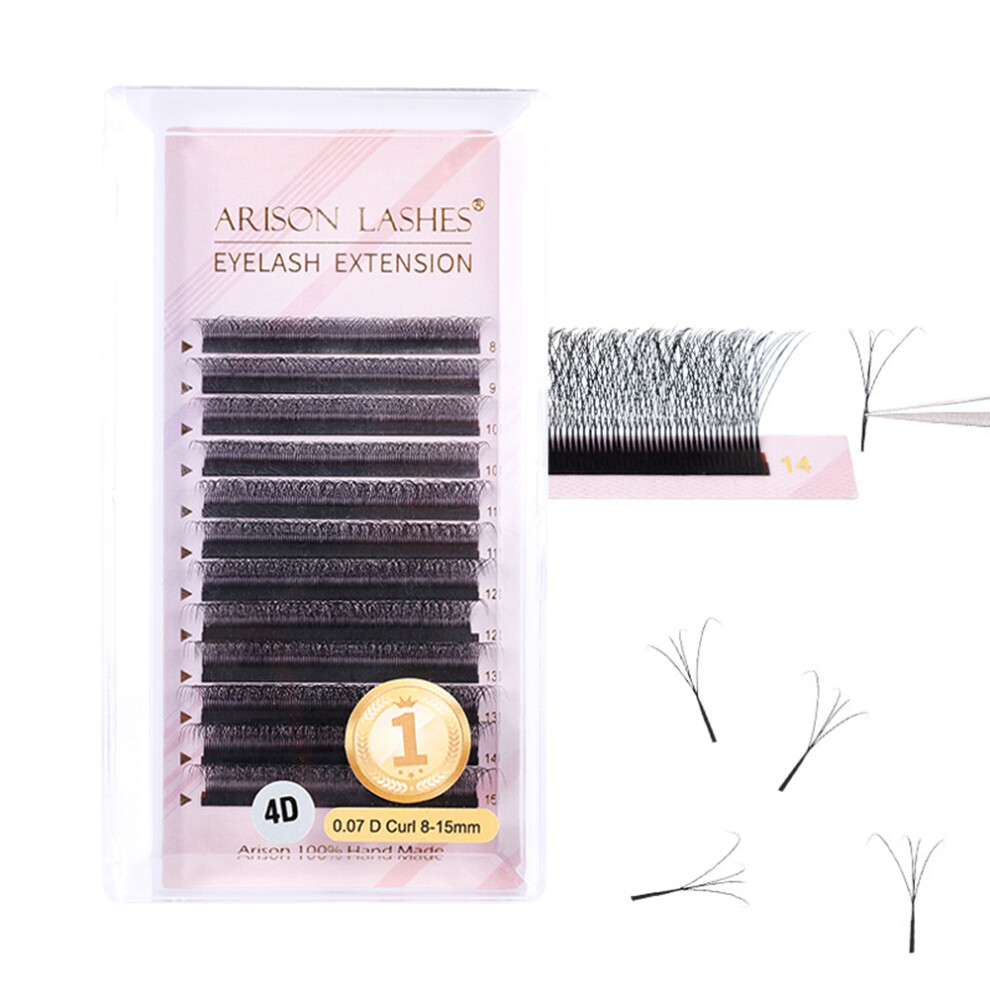 Roc-Electron Light (10Mm) Grafted Clover Lashes - Easy Wear
