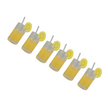 Doll House Mini Resin Lemonade Cups 20Pcs for 1:12 & 1:6 Scale Dollhouse Decor