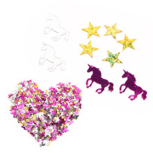 Confetti glitter colorati a forma di animale 60 g PVC