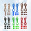 12Pcs Fast Fasten Elastic Shoe Laces with Lock Device Multicolor Use 2