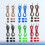 12Pcs Fast Fasten Elastic Shoe Laces with Lock Device Multicolor Use 4