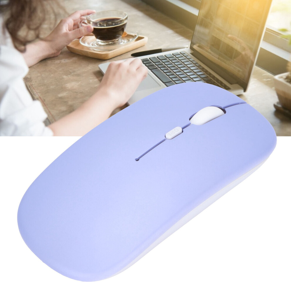 Wireless Mute Mouse 1600 Dpi Bt 5.2 Portable Office & Gaming Purple 9471388960629