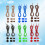 12Pcs Fast Fasten Elastic Shoe Laces with Lock Device Multicolor Use 6