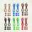 12Pcs Fast Fasten Elastic Shoe Laces with Lock Device Multicolor Use 8