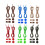 12Pcs Fast Fasten Elastic Shoe Laces with Lock Device Multicolor Use 10