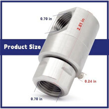 3pcs 1/2In Hose Reel Swivel,5024-Ni-AL FXF Heavy Duty Steel Hose Reel Swivel with Grease Fitting