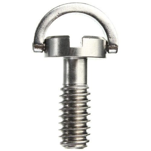 8X Long 1/4 inch D- Screw Stainless Steel for Camera Tripod Quick Release Plate Silver 2
