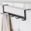 4X  Wide over the Door Rack Wrought Iron Hook Black 4