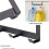 4X  Wide over the Door Rack Wrought Iron Hook Black 6