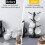 Bamboo Coffee Cup Holder with 6 Hooks, Thickened Base Black Mug Tree, Counter Storage Rack 2