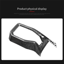 Real Dry Carbon Fiber Car Interior Trims Left Air Vents Trim Cover for Mustang 2024