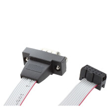 6X DB9 RS232 to 10 Pin Ribbon Cable Connector Adapter