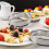 60 Pack 4 Polegadas Double Rolled English Muffin Rings, AçO InoxidáVel Crumpet Rings, Tart Rings, Round 5