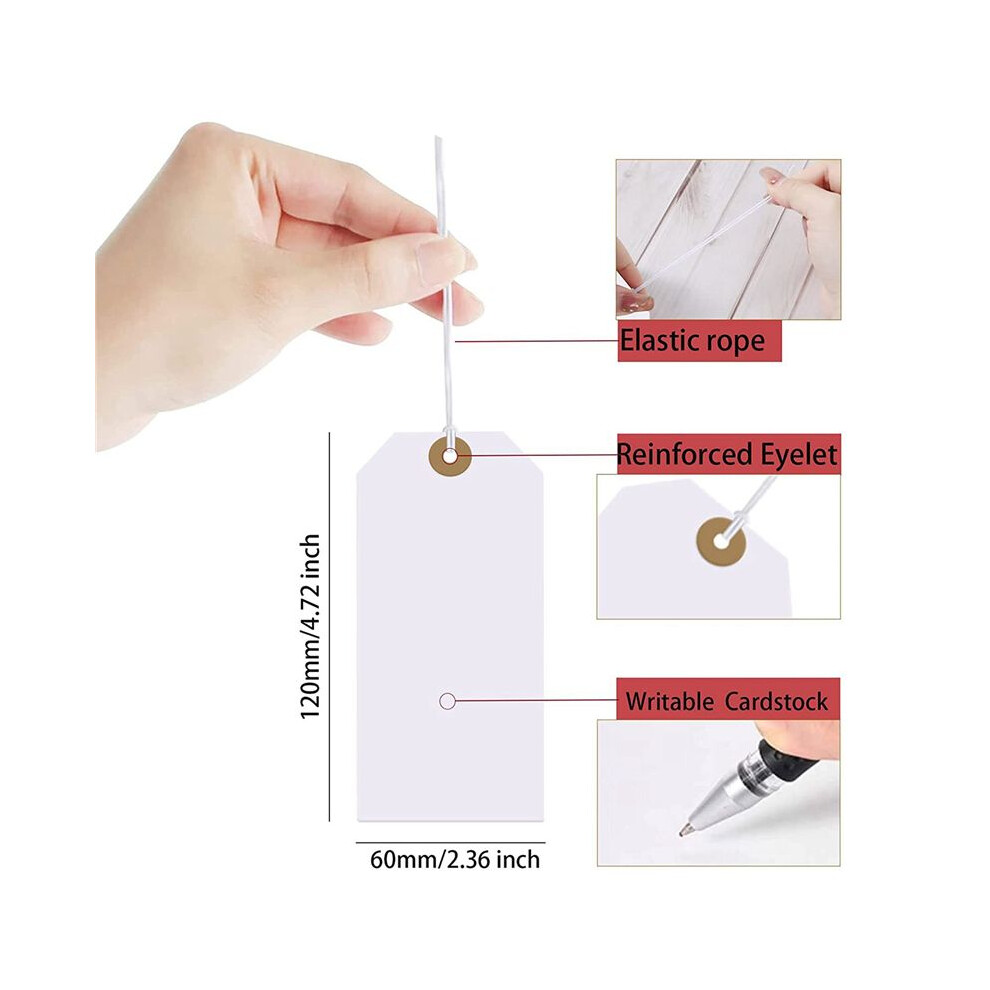 Large Reinforcing Hole Paper Tag with String Attached,800 Pcs Paper ...
