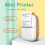 Bluetooth Mini Printer Sticker Maker 200dpi 57mm Portabl 2
