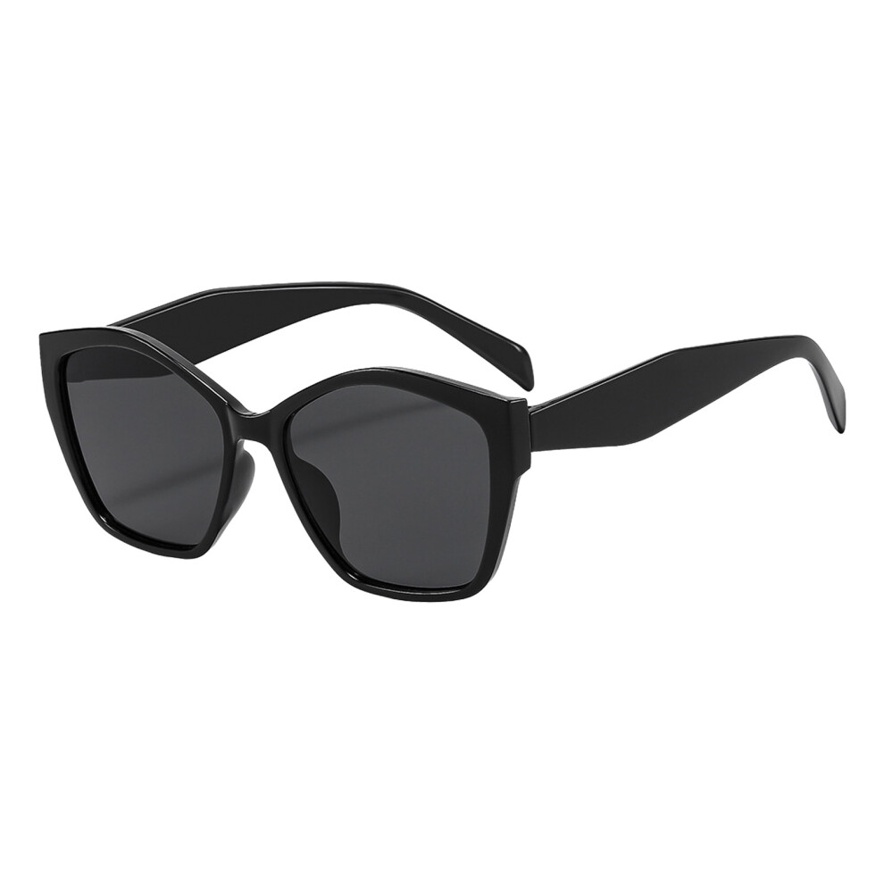Roc-Electron Black/Gray (C1 Gray) Retro Sunglasses Uv400 Large Frame For Driving