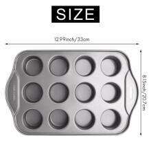 2X 12 Cavity Cheesecake Pan with 24 Pieces Removable Bottom