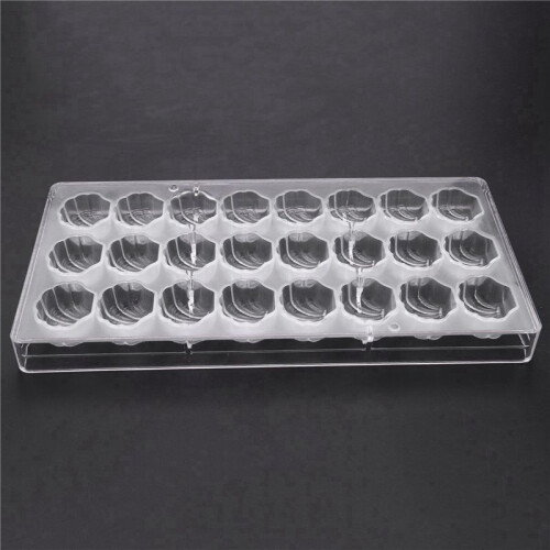 4X Shell Shape Hard Chocolate Mold 3D Sea Shell Polycarbonate Clear Ice Jelly Candy Mould 1
