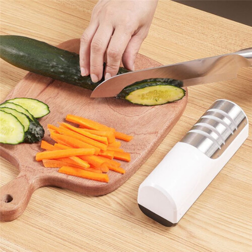 2Stage Electric Knives Sharpener,Precision Fast, Fine&Crude Sharpening, Sleek Design,Professional Kitchen Knives 2