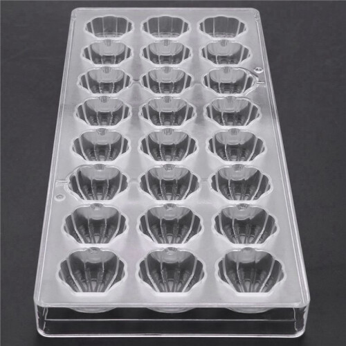 4X Shell Shape Hard Chocolate Mold 3D Sea Shell Polycarbonate Clear Ice Jelly Candy Mould 1