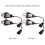 6000K 5W Angel Eyes LED Lights for E60 E61 E39 E53 Car, 2pcs 4