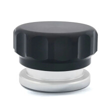Aluminum Weld Material Filler Neck Cap Oil Fuel Water Tank Black 1inch 25.4mm