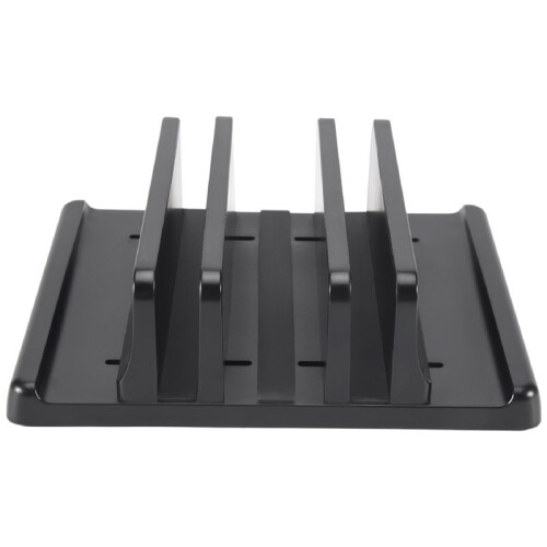 2X Vaydeer Laptop Stand Vertical Computer Stand Vertical Desktop Stand Space-Saving Desktop Storage Rack (3 Slots) 1