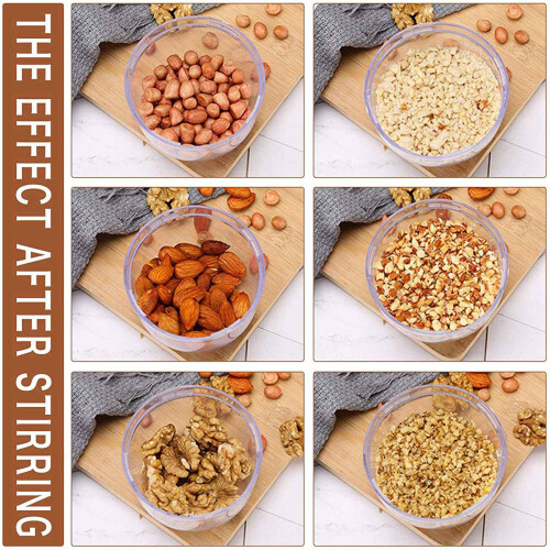 2X Nut Chopper Grinder Hand Crank for Nuts Walnut Pecans, Kitchen MultiChopper Shredder for Making Toppings 2