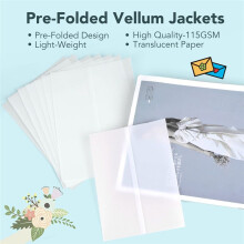 120 St FöRvikt VeläNgpapper, Utskrivbara VeläNgjackor Genomskinligt VeläNgpapper 5X7 Tums VeläNgpappersomslag