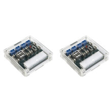 2X HU-M28W ATX-Netzteil, Computer-Netzteil-Adaptermodul, 24-Polige 5-A-USB-Schnittstelle für Desktop-Computer-PC mit Gehäuse