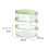 3 Layer Food Storage Containers with Lid Plastic Removable Stackable Silicone Ring Leak Proof Air Tight Food Storage Box 8