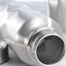 4X Bouteille D'Eau en Acier Inoxydable à Paroi Unique 1000 Ml Bouteilles de Sport de Gym Bouteille de Boisson de BièRe Cola Portable