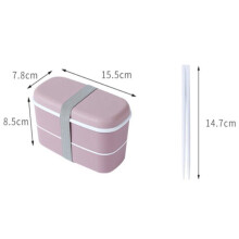 2X Microwavable 2 Layer Lunch Box with Compartments Leakproof Bento Box Insulated Food Container Lunch Box