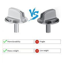 8 PCS Upgrade 5304525746 Long Stem Stove Knobs Replacements, Compatible with Gas Stove Range Oven Knobs