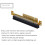 3X PCI-E Express 8X Bis 16X Extender Converter Riser-Kartenadapter Stecker Auf Buchse 3