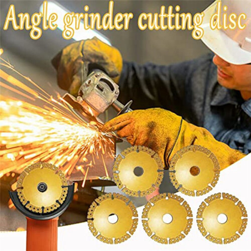 5Pcs Indestructible Disc for Grinder,Angle Grinder Cutting Disc,Indestructible Disc 2.0 for Smoothly Cutting,Chamfering 1
