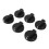 48 PCS Kitchen Black Plastic Gas Stove Cooker Control Knobs 8