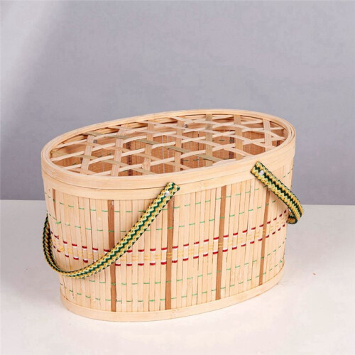Non-Foldable Storage Basket Eggs and Other Bamboo Woven Basket 1