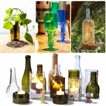 2X Arc Glass Bottle Cutter DIY Tool Quick Glass Cutting Kit,Square & Round Bottle Cutting Machine with Accessories