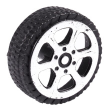 Plastic Roll 2mm Dia Shaft Car Truck Model Toys Wheel 20mmx6mm 60Pcs