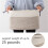 3X Cotton Rope Storage Baskets Bin Storage Square Organizer Foldable Decorative Woven Basket with Handles, C 5