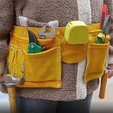 Kit di Attrezzi Portatile Marsupio Cintura nel Pelle Attrezzo con Fibbia un Sgancio Rapido Borsa per Attrezzi da Costruzione per Falegname