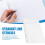 2 Pcs Straight  Stencil 28 cm Scale Calligraphy Template for Journaling Envelope Lettering Guide Template Stencil 2