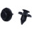 100 X Clip Plastic Black  Mudguard for  Teana Tiida 3