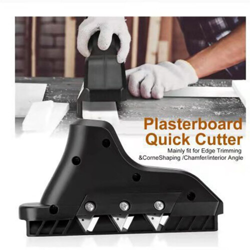 Quick  Trimming Chamfer Plastic Plasterboard Gypsum Board Drywall  Fixture Router Bit Sets Planning Tool 1