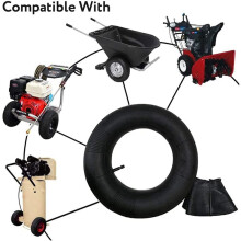 3X Wheelbarrow Inner Tube 3.50-8 Heavy Duty Rubber Inner Tube Replacement with Tr13 Valve Stem Garden Cart Inner Tube B