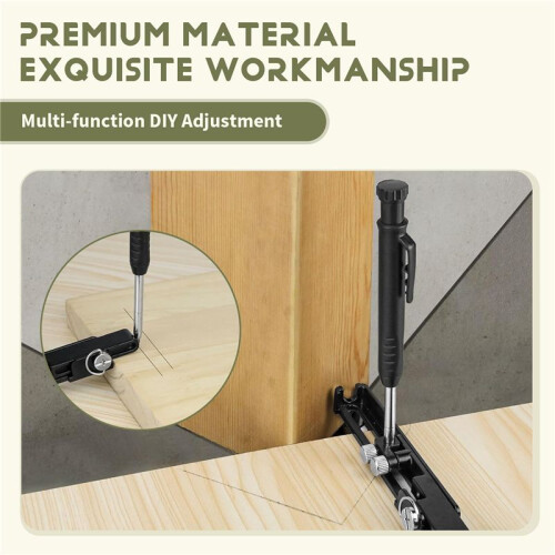 Multifunctional Scribe Tool, Construction Pencils , Carpentry Tools with Deep Hole Pencil, DIY Woodworking Scriber 2